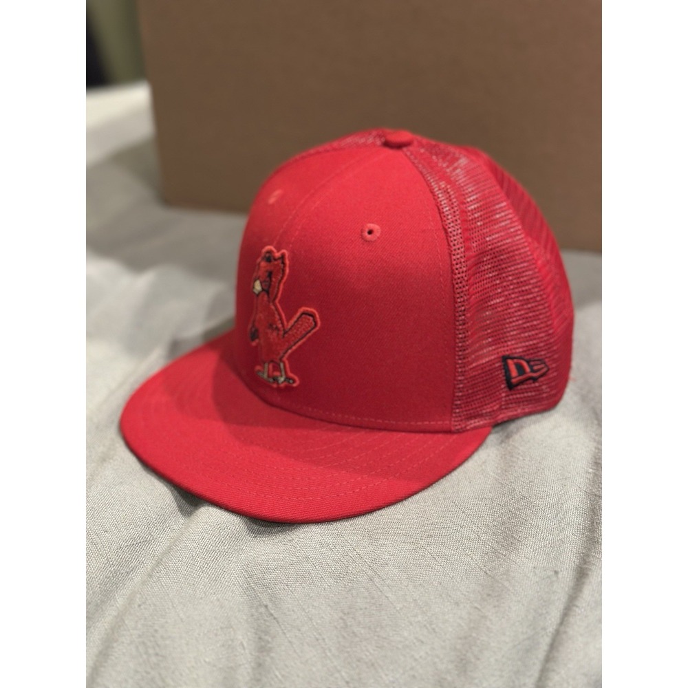New Era 59Fifty MLB St. Louis Cardinals Bird Logo Cap Adult Fitted 7 1/2 Red Hat